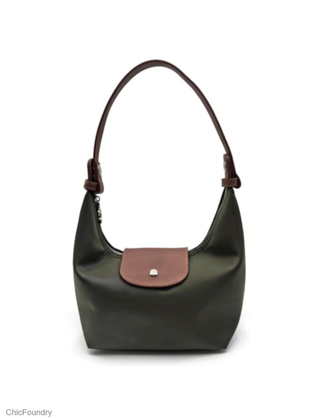 Nylon Crossbody Bag Shoulder Purses with 2 Straps Minimalist Dumpling Design